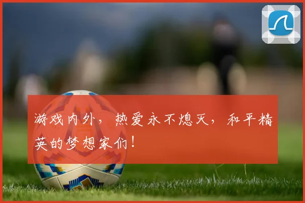 游戏内外，热爱永不熄灭，和平精英的梦想家们！