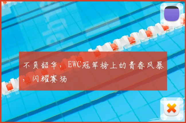 不负韶华，EWC冠军榜上的青春风暴，闪耀赛场